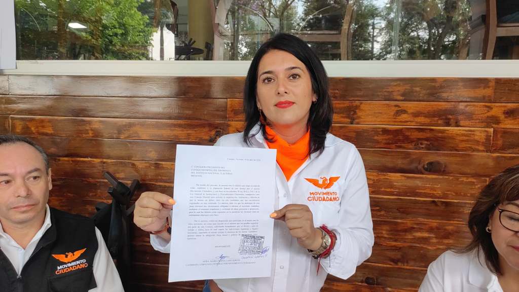 Candidata a diputada de MC solicita celebración de debate ante el INE